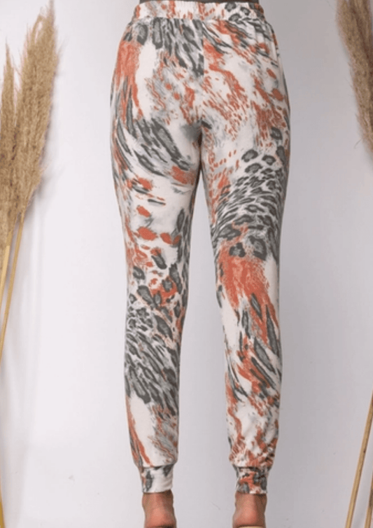 ANIMAL PRINT JOGGER PANTS - Howse Fashion Company