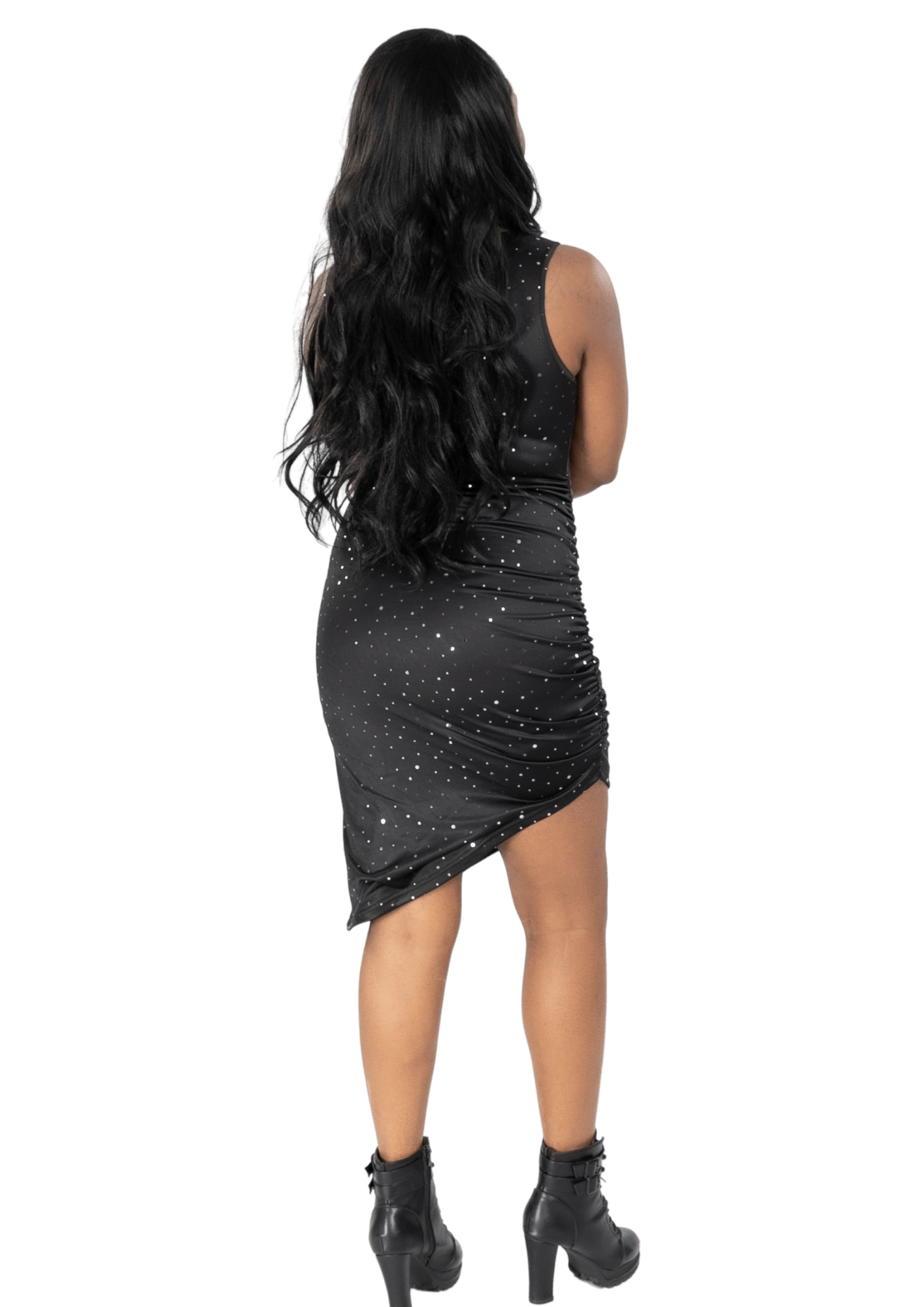 Asymmetric Sequin Mini Dress - Howse Fashion Company