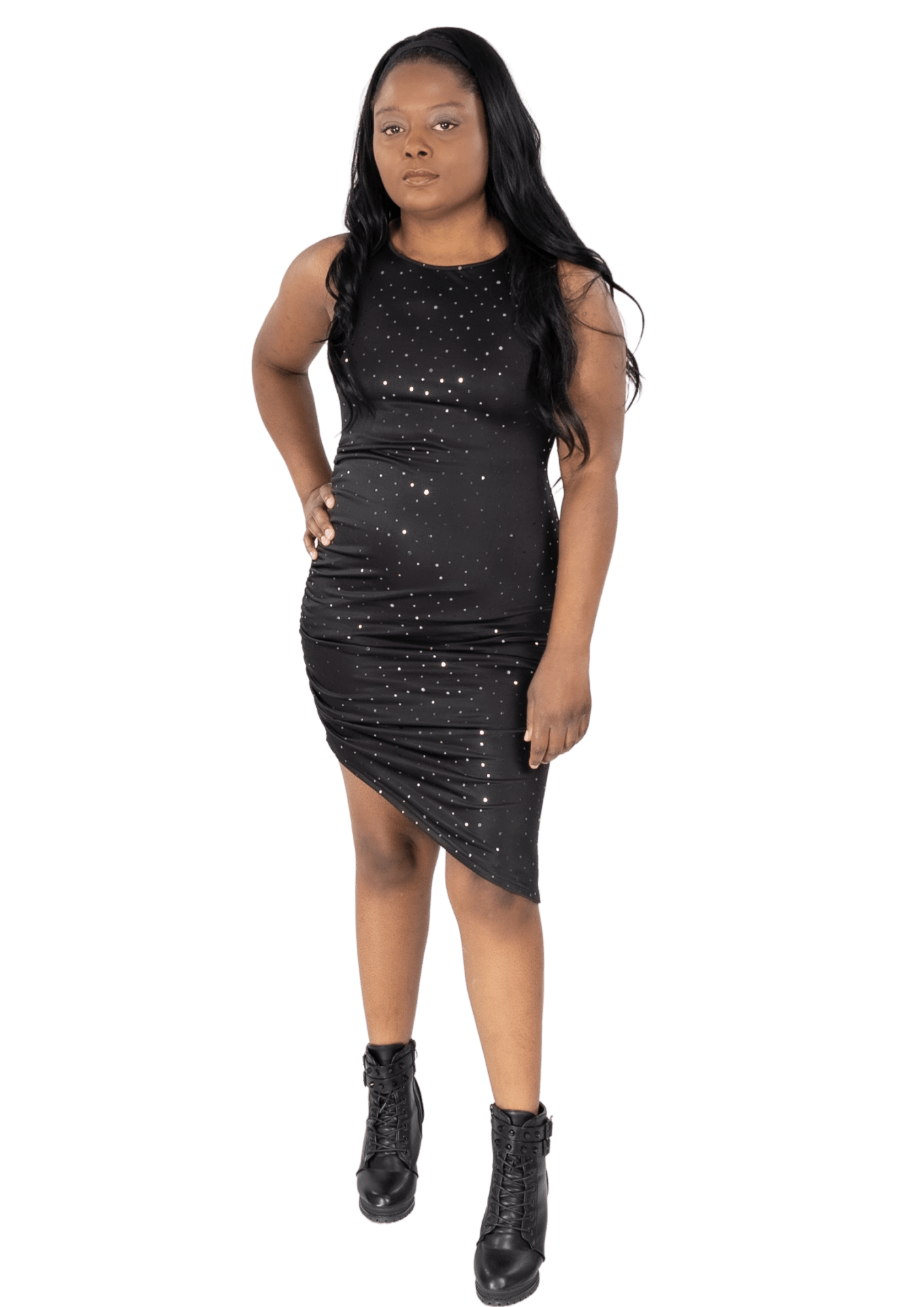 Asymmetric Sequin Mini Dress - Howse Fashion Company