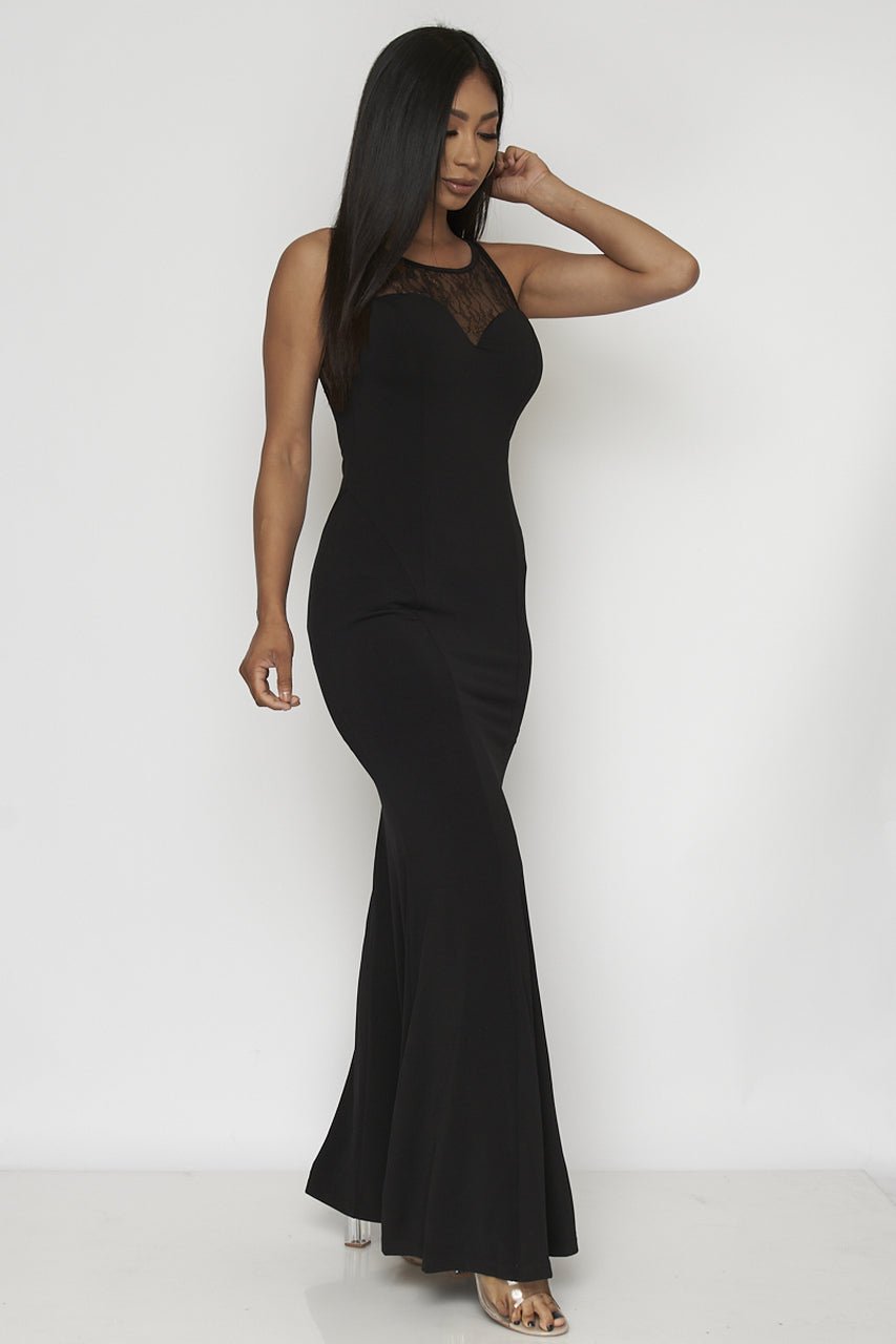 Long Black Evening Dress - Howse Fashion Company