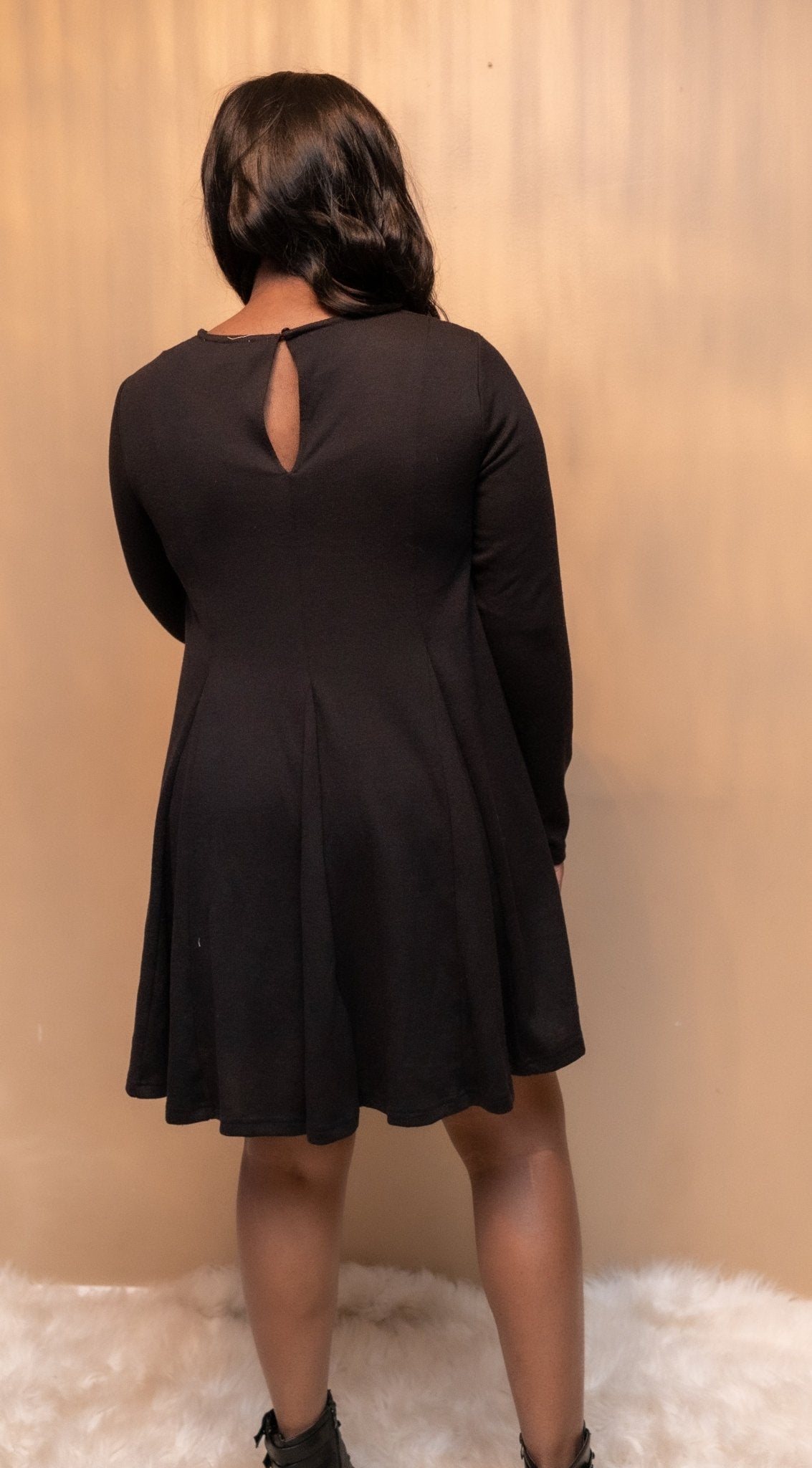 Long Sleeve Black Dress - Howse Fashion Company