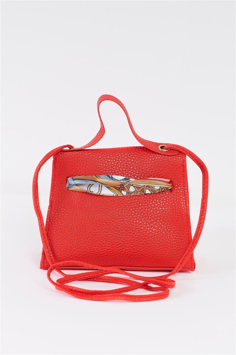 Mini Handbag with Scarf Detail - Howse Fashion Company