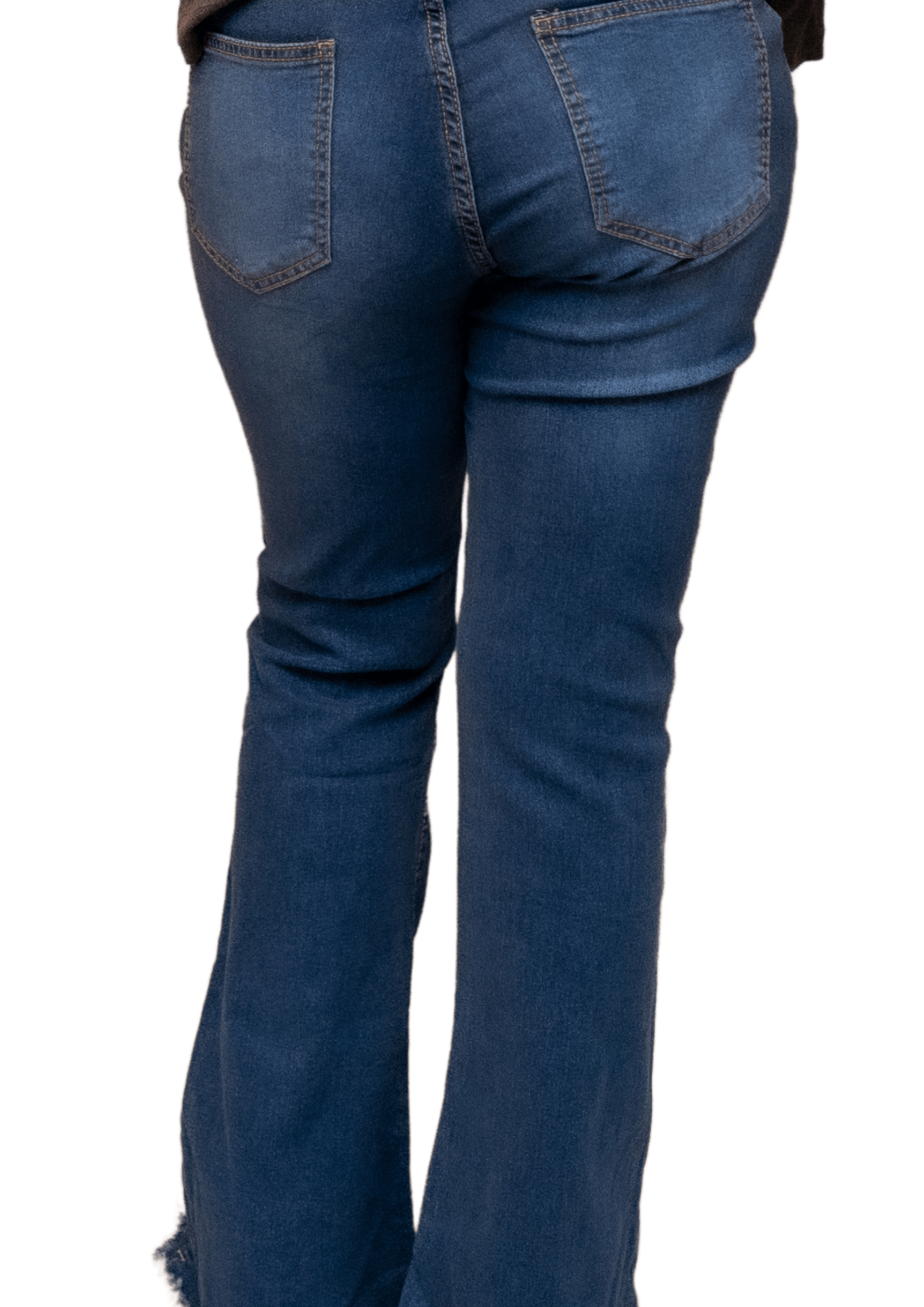 Ripped Bell Bottom Jeans - Howse Fashion Company