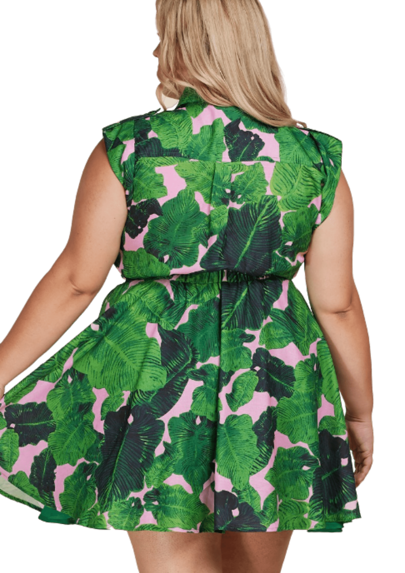 Tropical Print Belted Dress - Howse Fashion Company