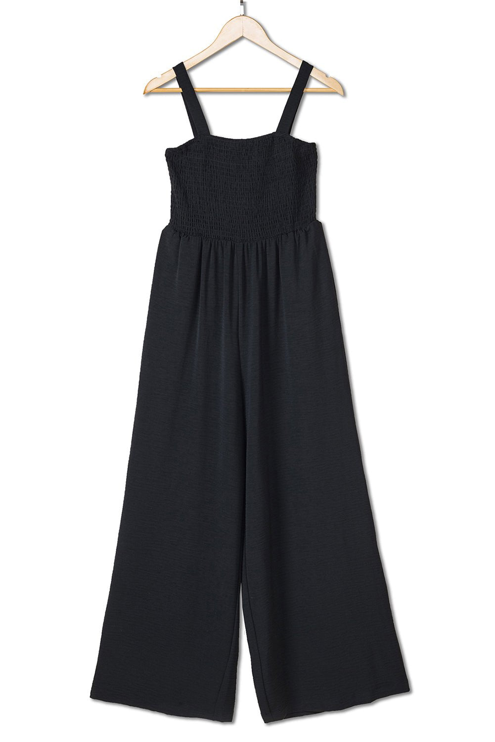 Wide Leg Jumpsuit with Pockets - Black - Howse Fashion Company