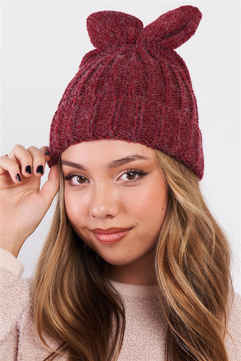 Woven Beanie (Bunny Ears Detail) - Howse Fashion Company